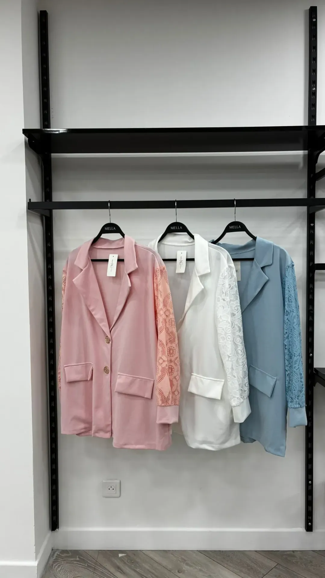 Blazer Ã  manche dentelle 13125
