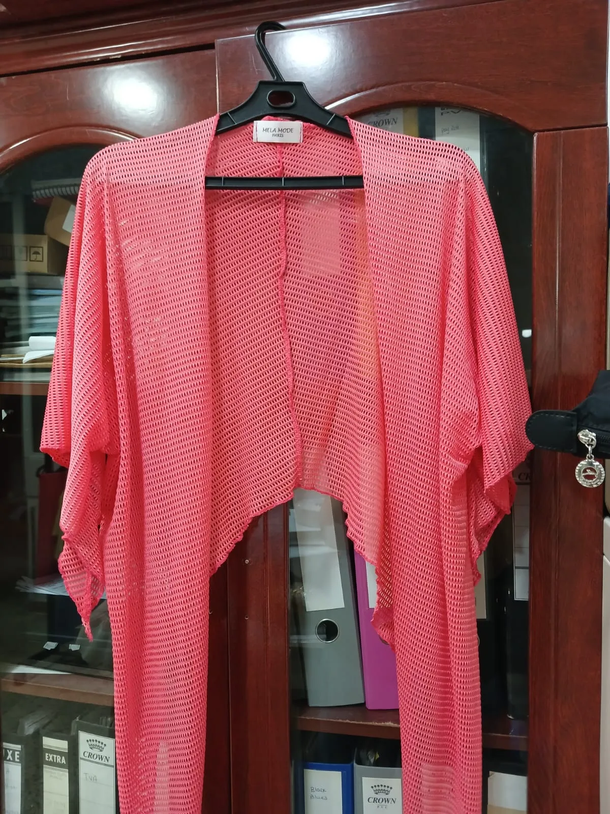 [26-P-Veste 004] CARDIGAN MAILLE AJOUREE COURTE JCK-0113
