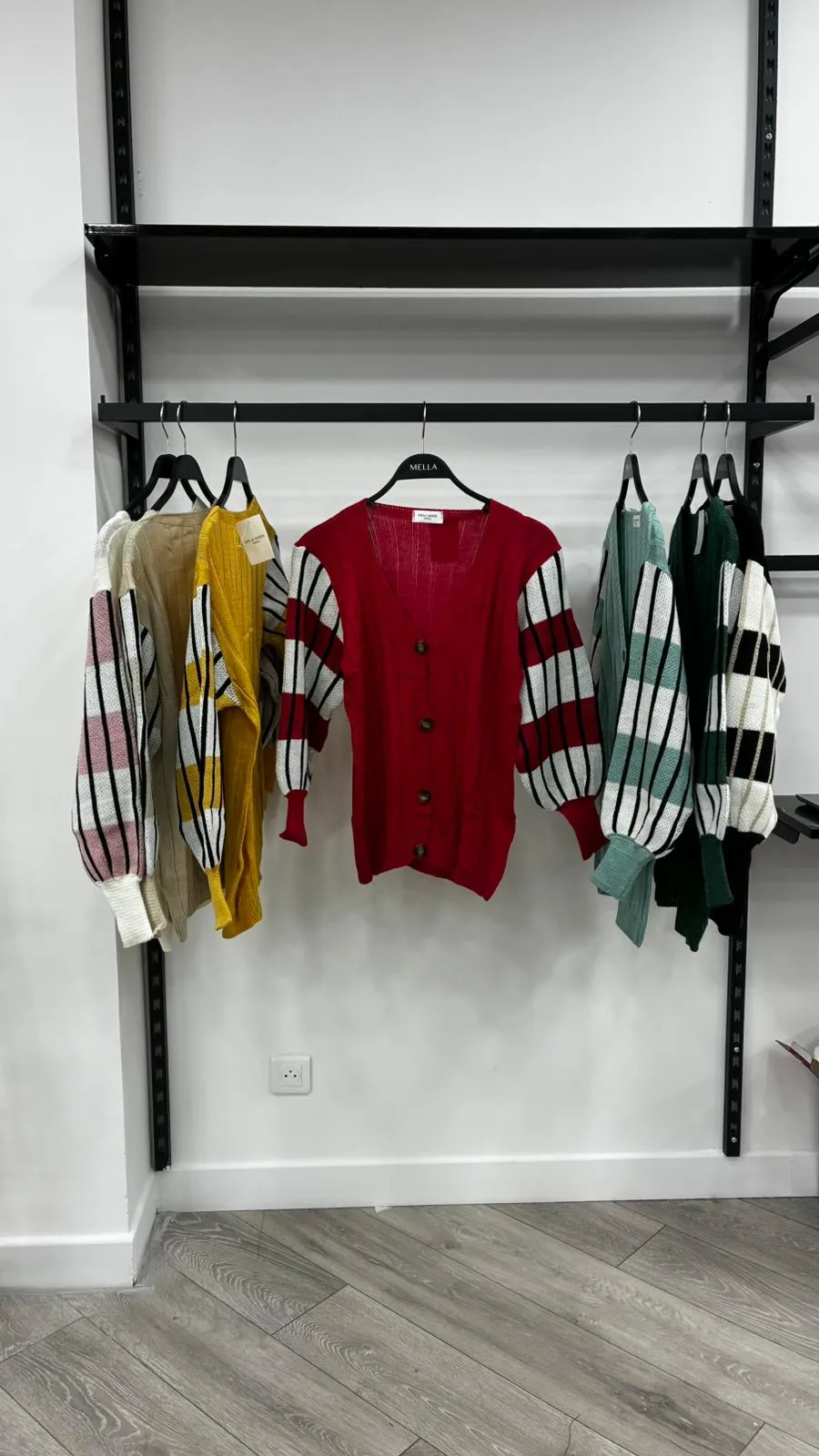 Cardigan rayures aux manches 31427