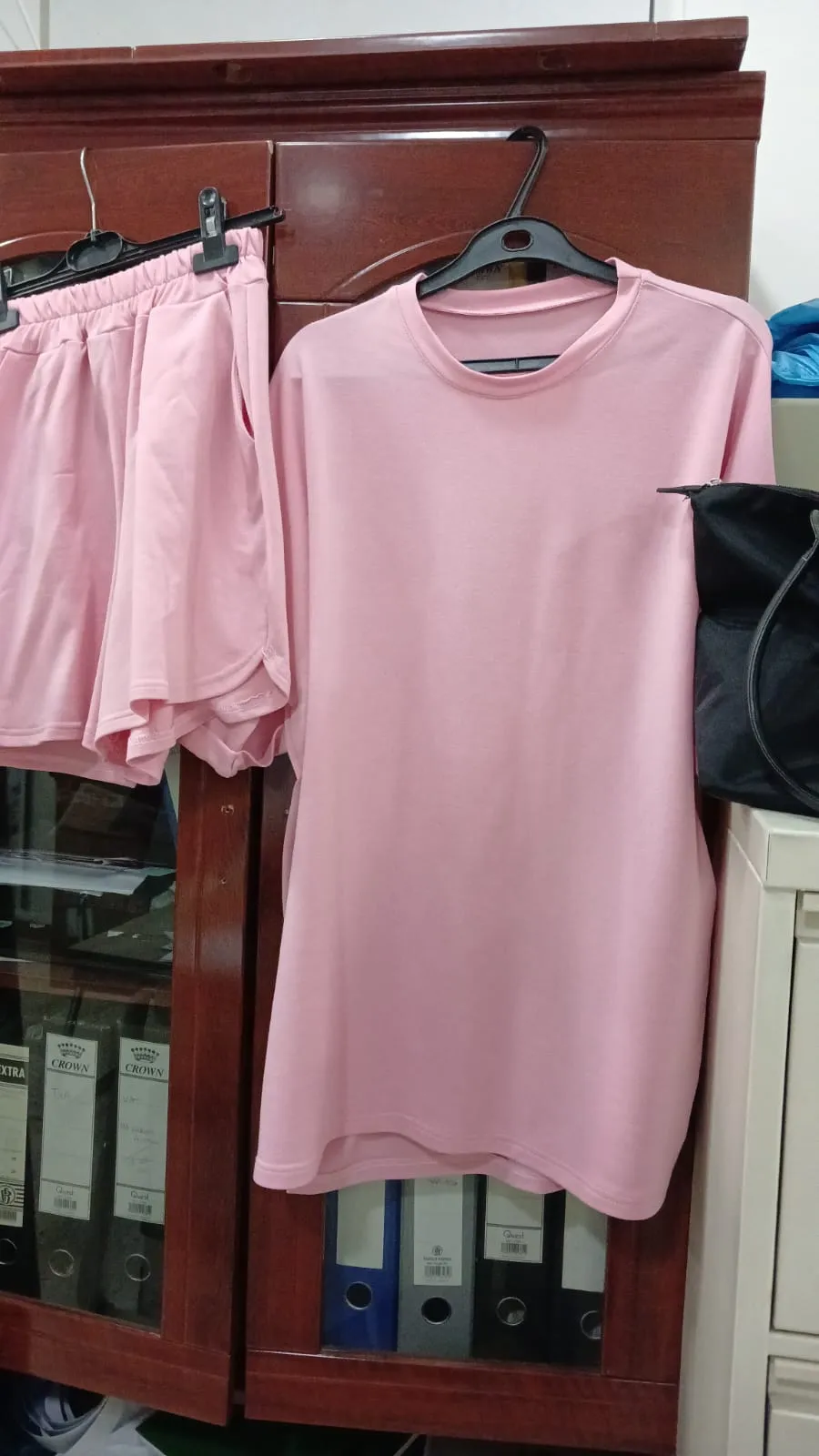 ENSEMBLE 2 PCS TOP OVERSIZE ET SHORT SET-0618