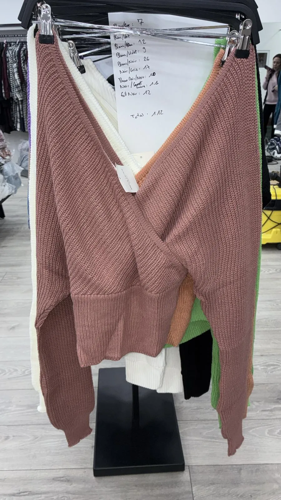 Haut col croisÃ© crochet ---