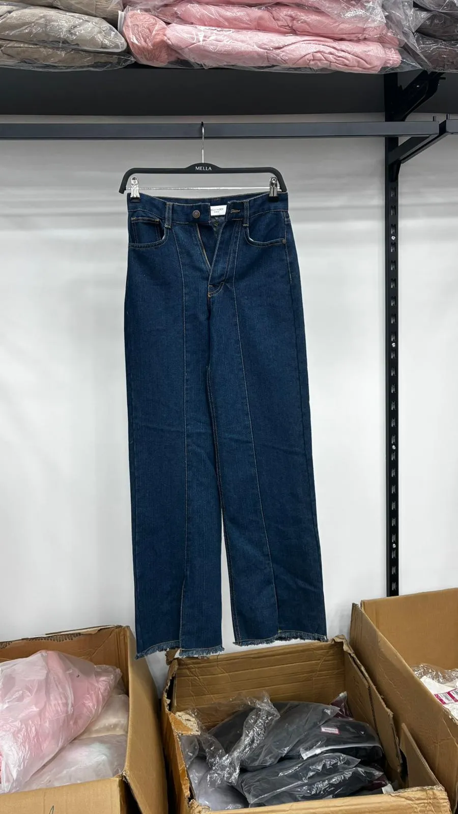 Jean taille haute ouvert en bas 1007