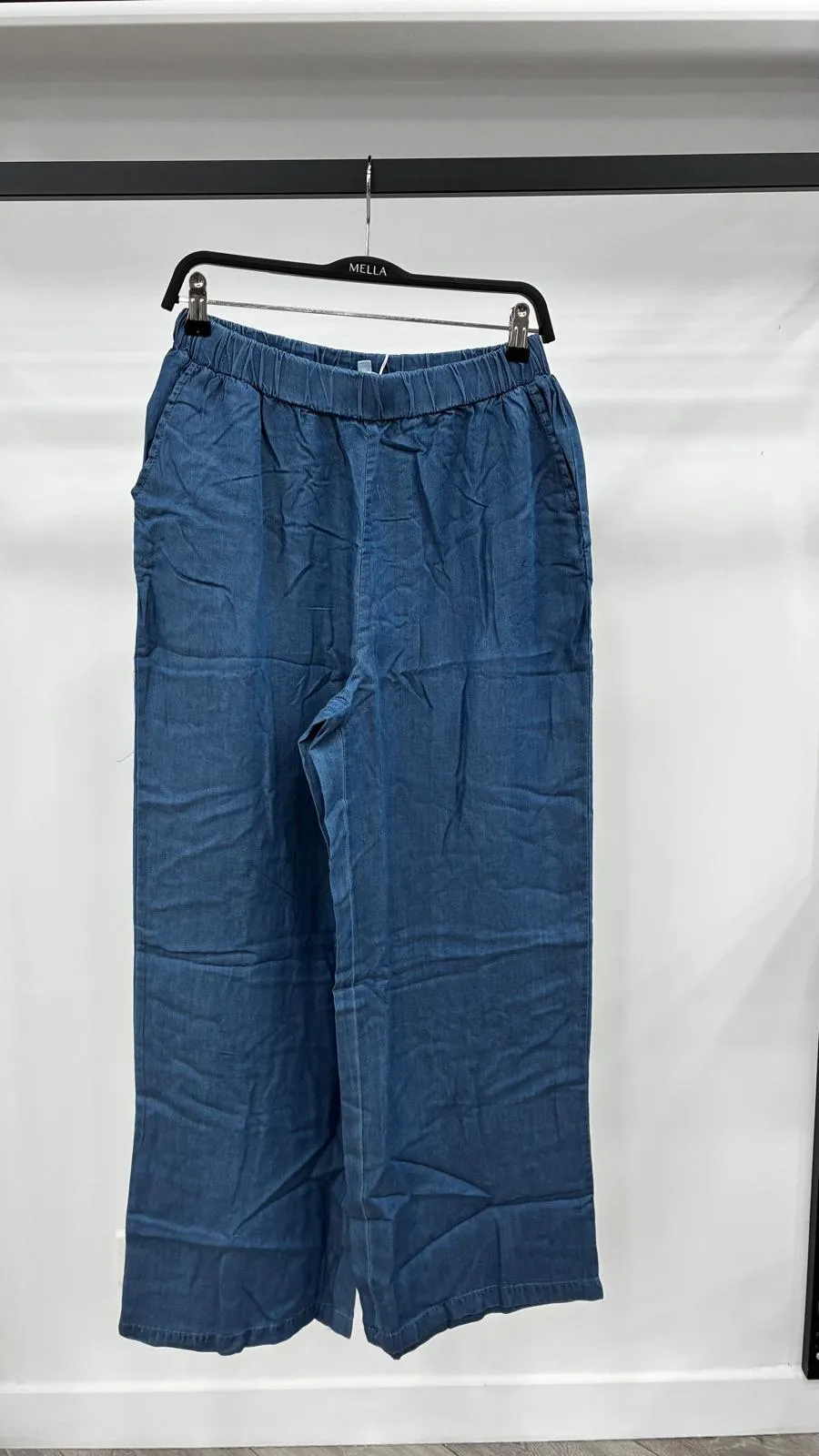 Pantalon Fluide en Jeans 9575