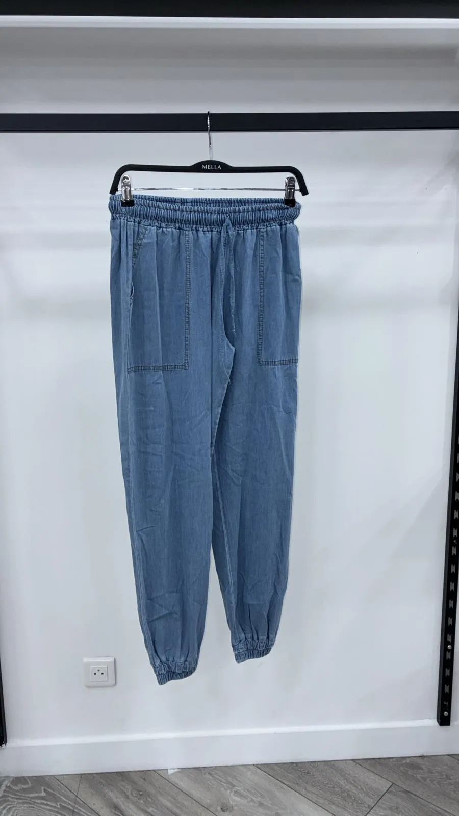 Pantalon couleur jean lÃ©ger 15053