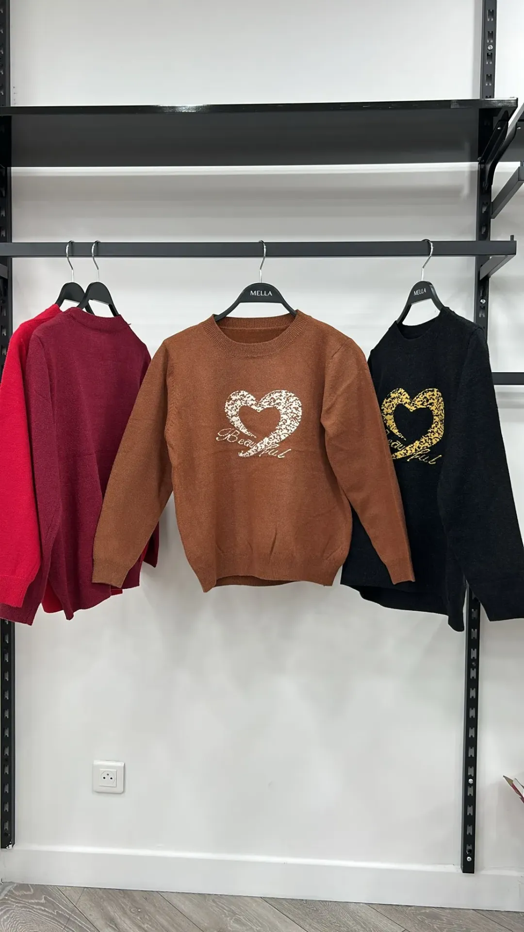 Pull dessin cÅ“ur 90010