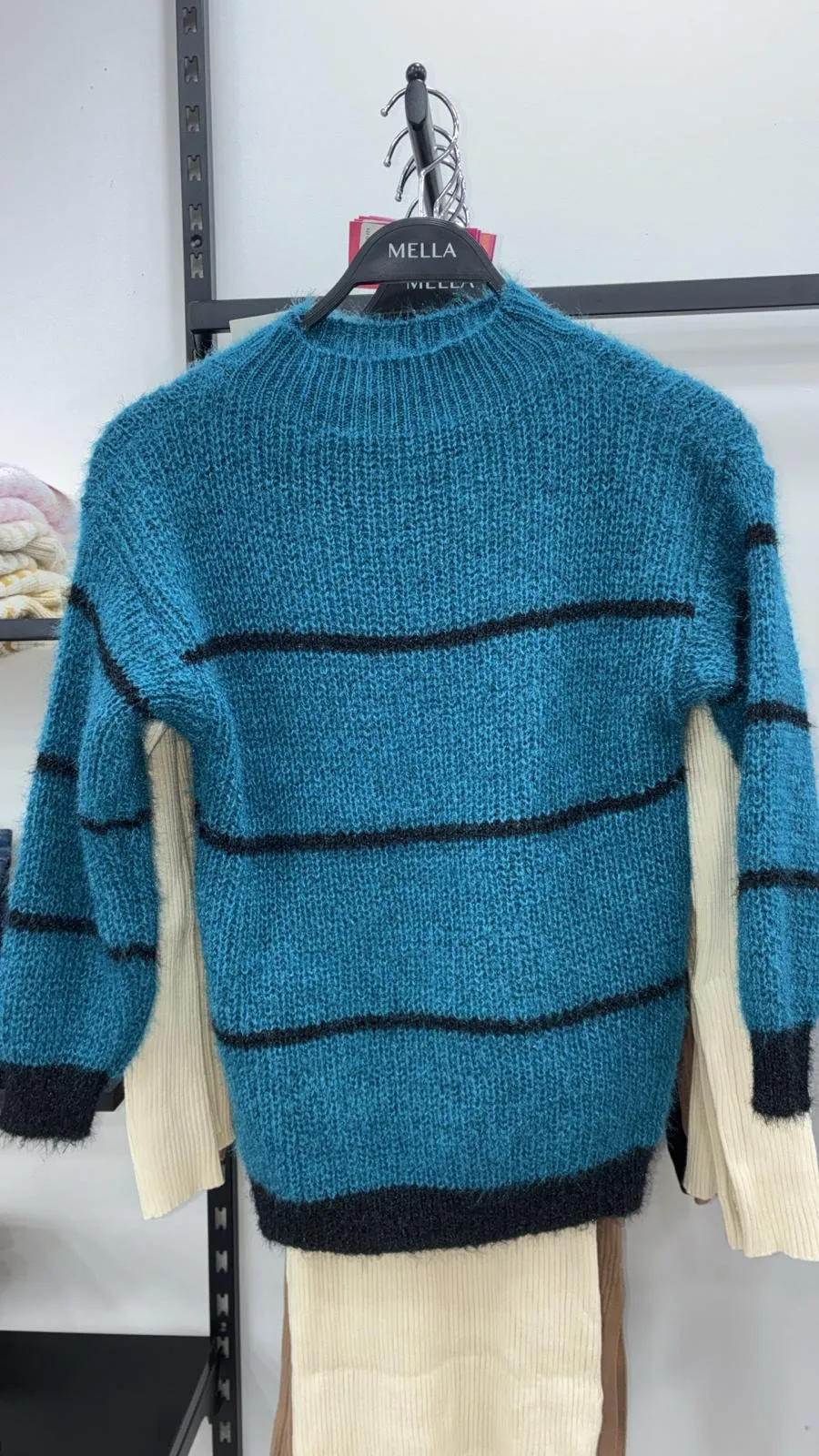 Pull en maille Ã  rayure 18006