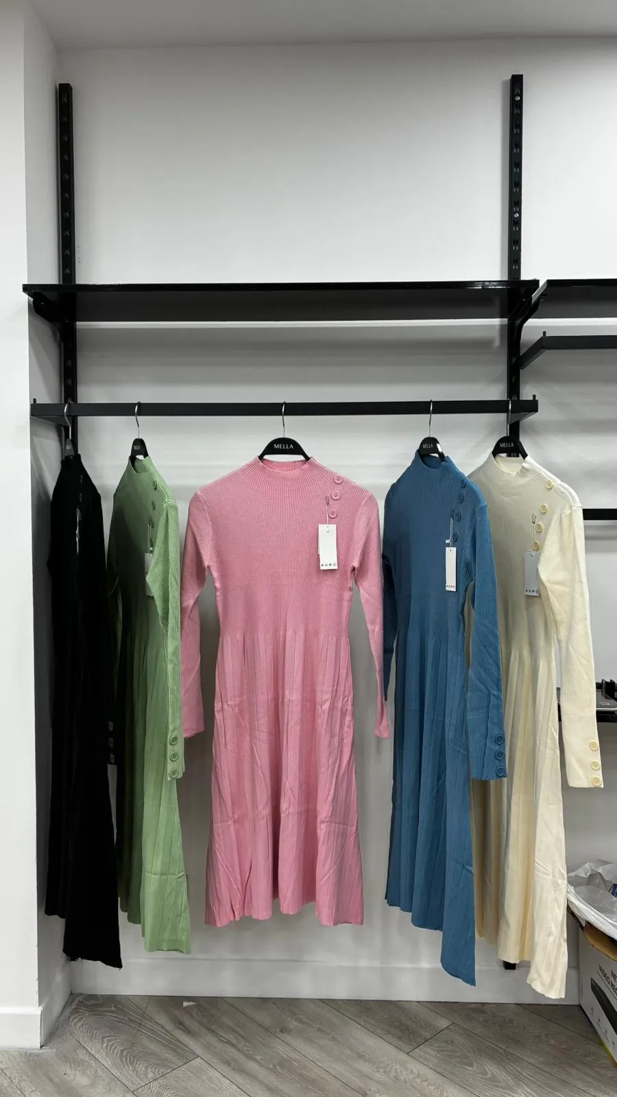 Robe manche longue Bouton 3739