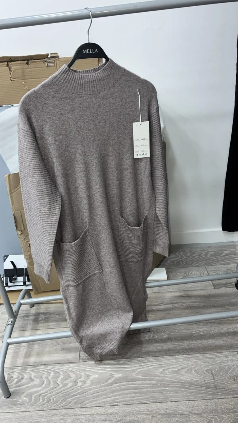 Robe pull col cheminÃ© 73632