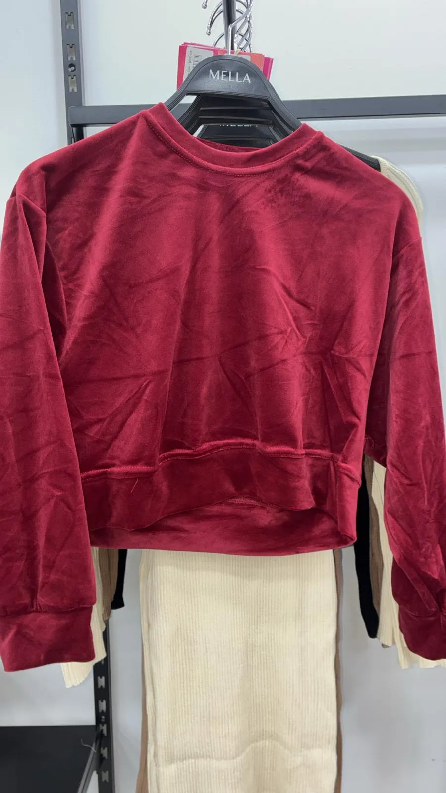 Top manches longue velours 1461